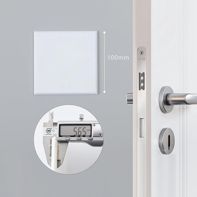 HOME MASTER HARDWARE 4" Wall Protector, 10 Pack Door Knob Wall Shield | White - Image 5