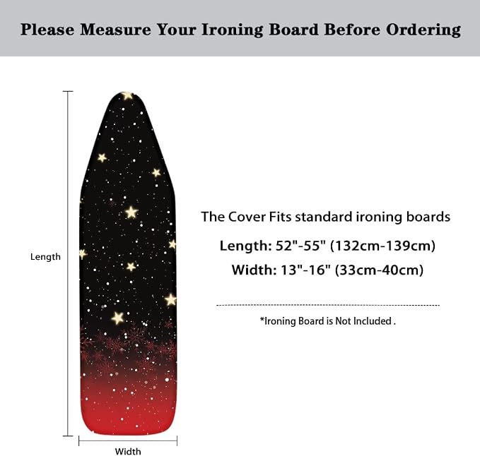 Stars Table Top Ironing Board Cover, Christmas Decorations Standard Size - Image 6