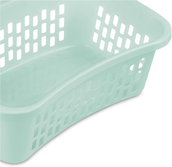 Sterilite HipHold Laundry Basket, Plastic Rectangle Clothes Hamper, 6 Pack - Image 7