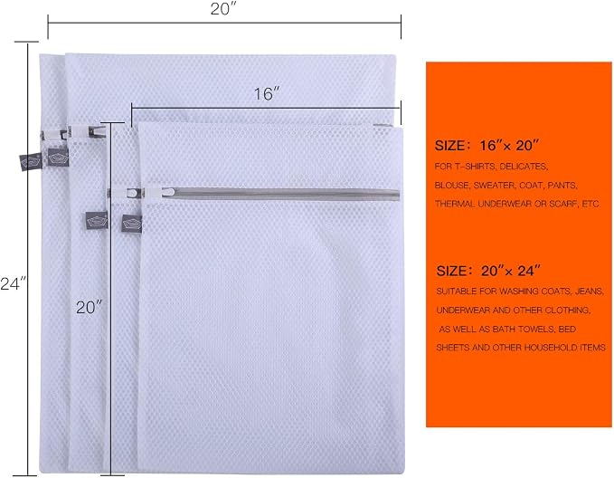 Mesh Laundry Bags for Delicates, Garment Bag for Washing Machine - Image 2