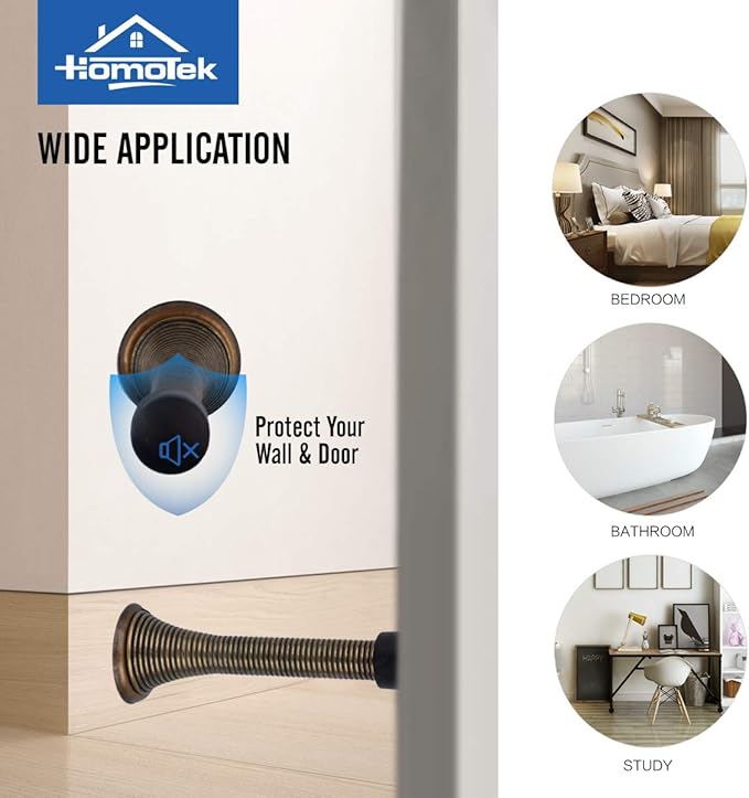 HOMOTEK 12 Pack Spring Door Stopper - Image 6