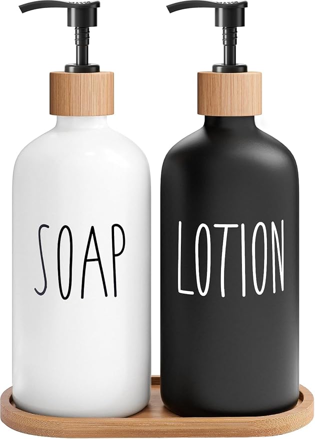 MOMEEMO Soap Dispenser Bathroom Set, Suitable by MOMEEMO
