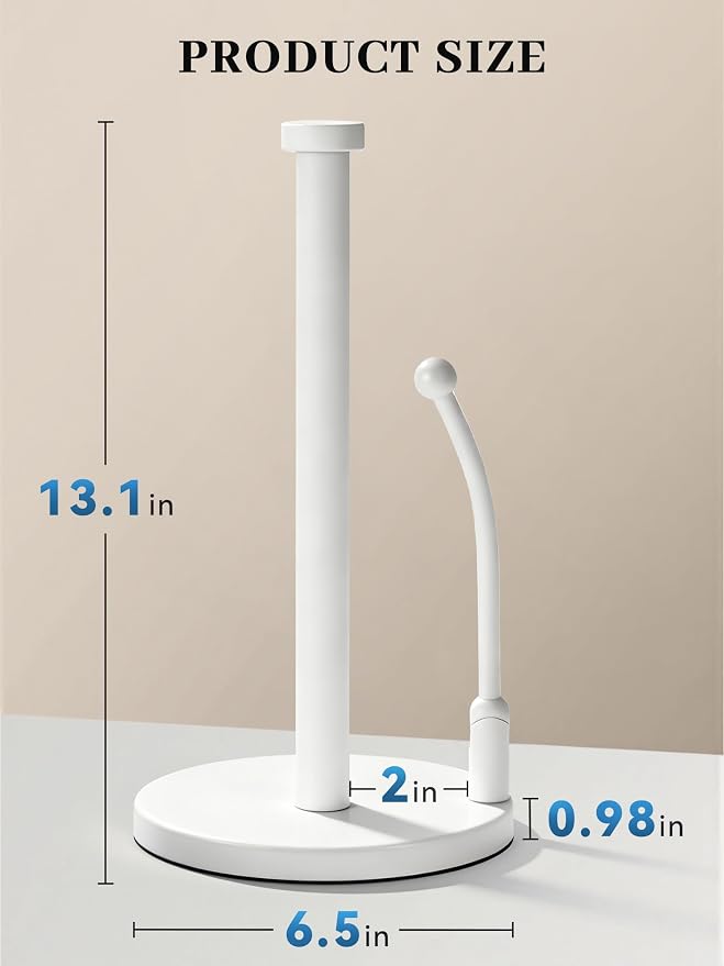 SMARTAKE Paper Towel Holder Countertop, Non-Slip Weighted Base - Image 5