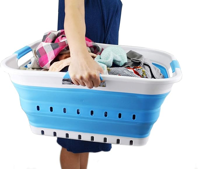 SAMMART 42L Collapsible Plastic Laundry Basket - Image 8