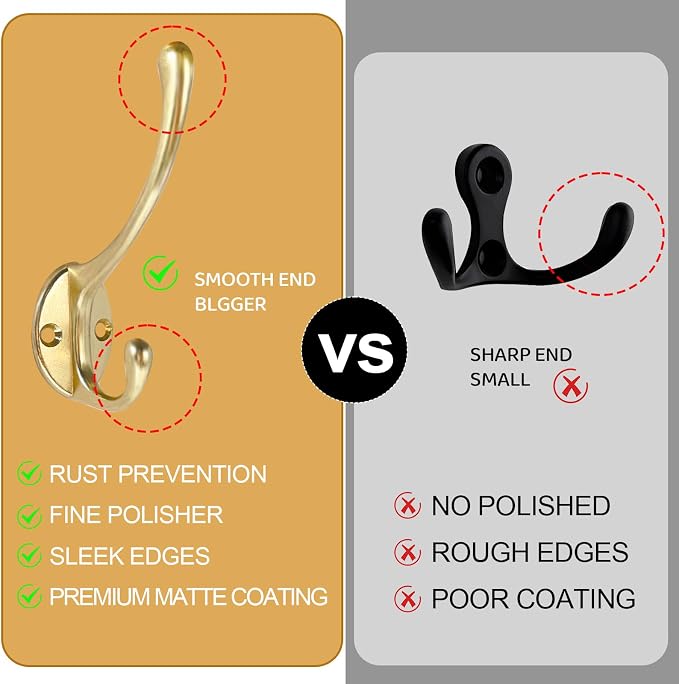 Wall Hooks for Hanging, for Living Room, Bedroom for Towel - Image 5