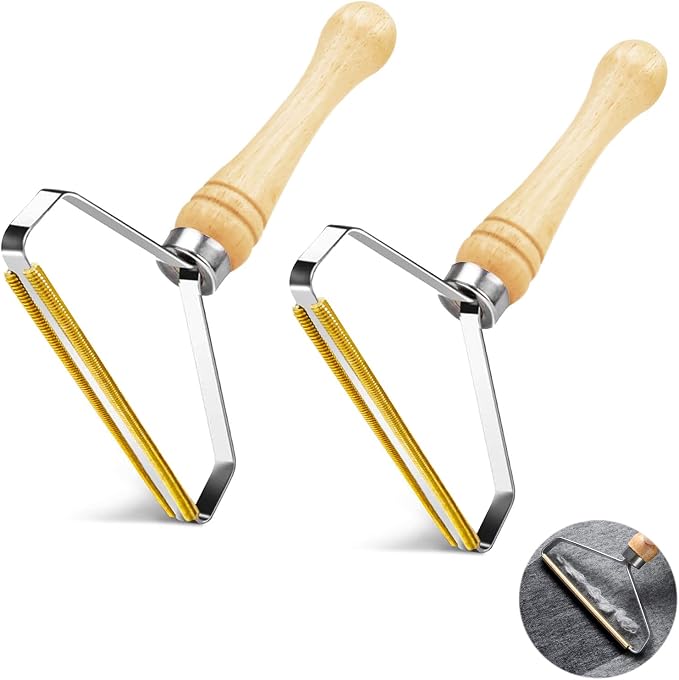 Lint Remover, 2 Pack Pet Hair Remover, Reusable Clothes Carpet Couch Furniture by SUOXU