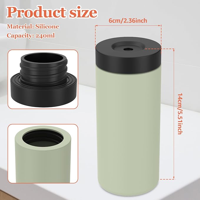Silicone Dish Soap Dispenser, Reusable Dish Soap Bottle, Refillable Dish Soap - Image 2