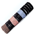 No Dmamage Hair Ties for Girls,Women,Men,Large Pony tails Hair Ties,Handmade Bracelets,No Plastic Hair Tie for Thick Curly Hair,4-1 Design,Hair Elastics (Black blue pink gray)