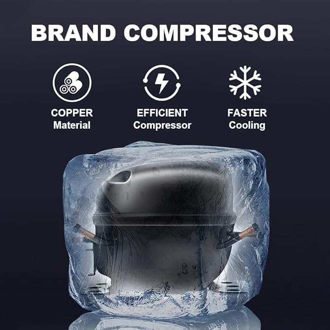 -122 °F Ultra-Low Temperature Freezer 58L Lab Cryogenic Refrigerator -86°C Samples Flash Freezer for Laboratory Samples Storage (58L-S)