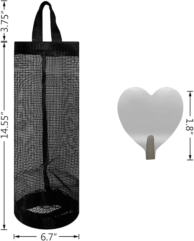 2 Pcs Plastic Bag Holder Trash Bags Storage Dispenser Organizer - Image 6