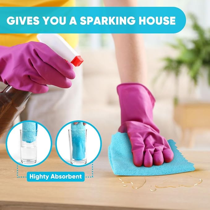 Orighty Microfiber Cleaning Cloth 10 Pack, Cleaning Rags 12x11 inch | - Image 3