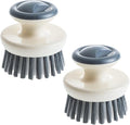 Dish Scrub Brush, Ergonomic Grip Palm Brush, Kitchen Scrub Brushes by MUUBOOX