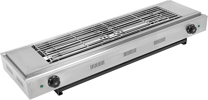 Electric Portable Barbecue Grill, Electric Grill Indoor Grill, 3KW Double-head Temperature-controlled Barbecue Oven, for Barbecues, Parties, Decks, Large Cooking Area