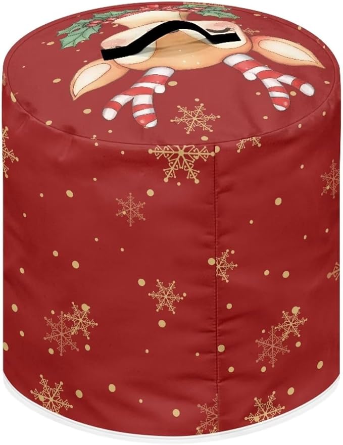 Cute Elk Pressure Cooker Cover Instant Pot Accessories Instant Pot Kitchen Appliance Dust Cover with Pockets for Rice Cooker Air Fryer Slow Cooker Dust Covers for Kitchen Size M