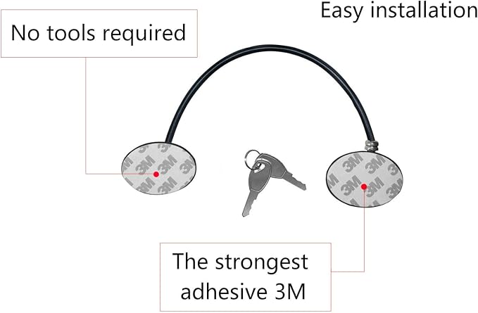 Refrigerator Door Lock, File Drawer Lock, Freezer Door Lock and Child Safety Cabinet Lock by REZIPO Black (6)