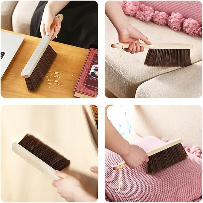 2 Pieces Wooden Dust Brush Hand Broom, Bench Brushes - Image 6
