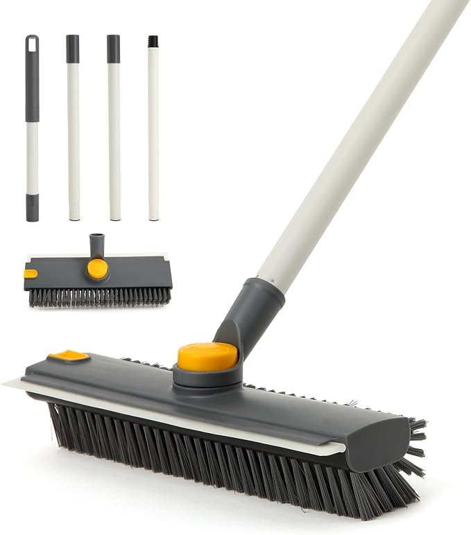 Yocada Floor Scrub Brush 3 in 1 Dual-Sided Stiff Bristle Scrubber Brush | by Yocada