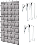 GORILLA GRIP Over the Door Shoe Organizer, 35 Large Pockets, Space Saving by Unknown