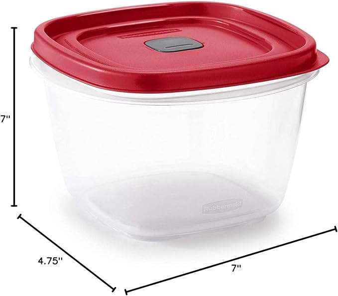 Rubbermaid 7 cups Food Storage Container 3 Pack Clear - Image 4