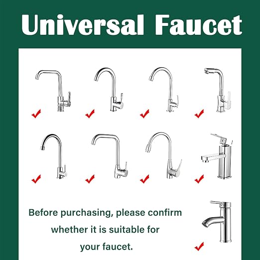 2-Pcs Sink Water Faucet Filter, 360 Degree Rotating Faucet Filter Water Filter - Image 7