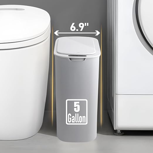 TIPGO 5 Gallon Automatic Bathroom Trash Can - Image 4