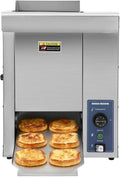 Commercial Burger Bun Toaster, 2000W Electric Vertical Burger Bread Baking Machine with Recessed Side Handles, Commercial Adjustable Temperature & Thickness Hamburger Bread Baking Machine