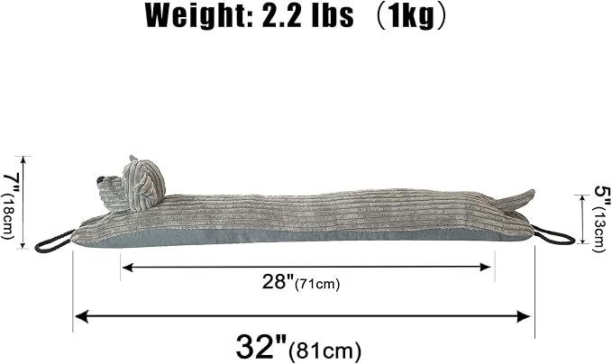 Under Door Draft Stopper Decorative Wind Stopper 32 inch - Image 2