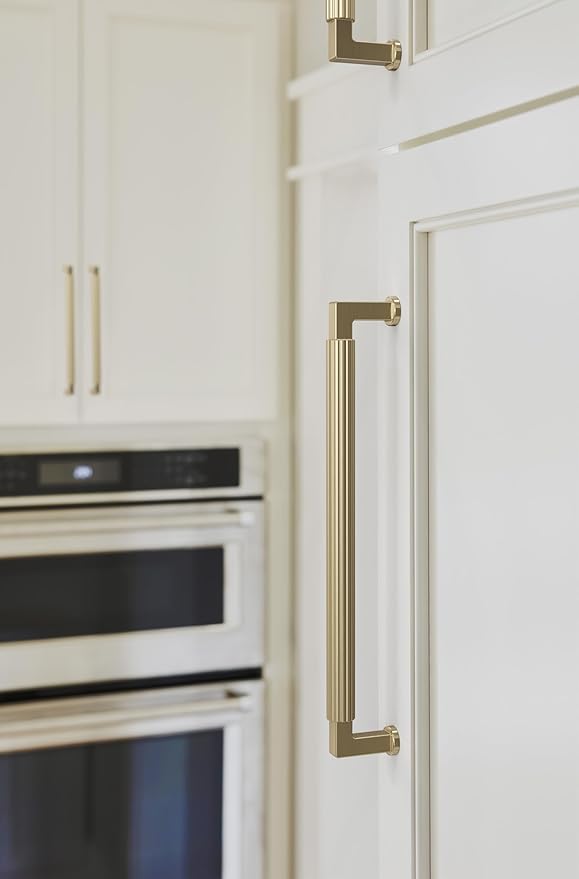 Amerock Ballard 8-13/16 inch (224mm) Center-to-Center Golden Champagne Cabinet Pull, BP37647BBZ