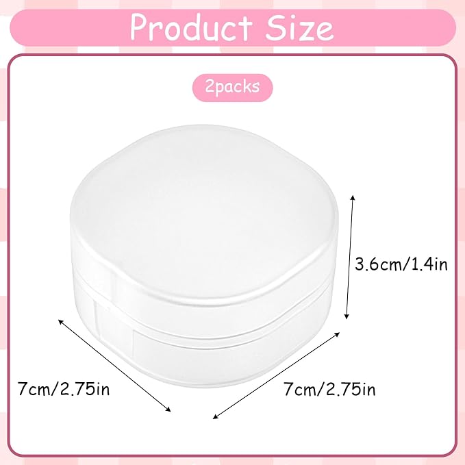 2 PCS Cotton Round Holder, Toner Pad Travel Case - Image 4
