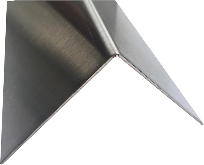 Brushed 304 Stainless Steel Corner Guards, 48" Wall Protectors, 20ga & 16ga, Available in 1/2" to 4", Multi-Pack Options (1, 2, 5, or 10) (2, 3 1/2 x 3 1/2, 16ga, No Hug Edges)