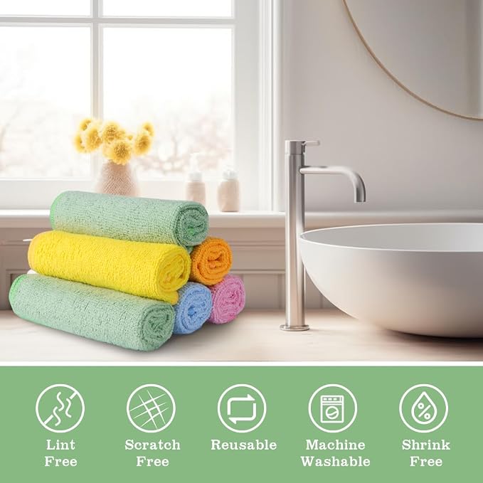 Washcloths 20 Pack Face Towels, Highly Soft Wash Cloths | Hand Towels, Fast - Image 6