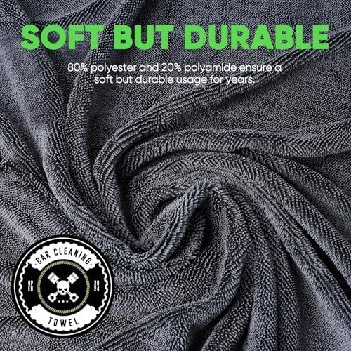 KKV 2-Pack Microfiber Towels Extra Large Ultra Absorbent Drying Towel - Image 5