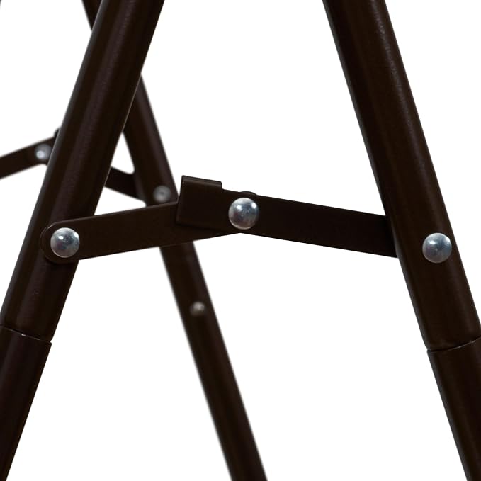 Household Essentials Valet Folding Clothes Rack, Strong Metal X-Frame, Chic - Image 8