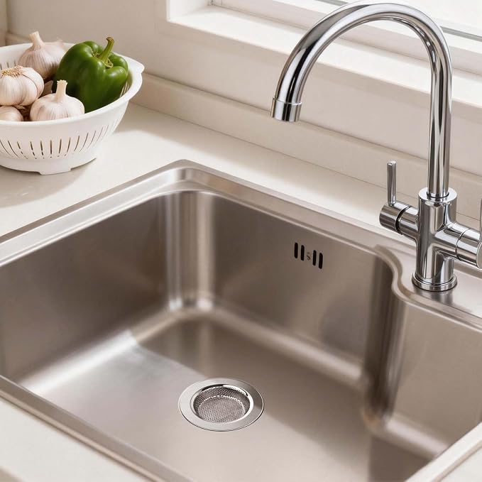 Chefbee 4PCS 4.4" Stainless Steel Kitchen Sink Drain Strainer Food Catcher - Image 7