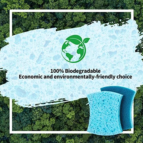 Non-Scratch Cellulose Scrub Sponges 24 Pack, Kitchen Sponge - Image 7