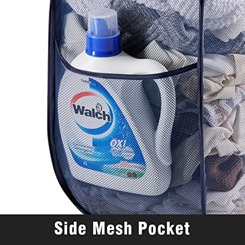 TECHMILLY Collapsible Mesh Pop Up Laundry Hamper - Image 5