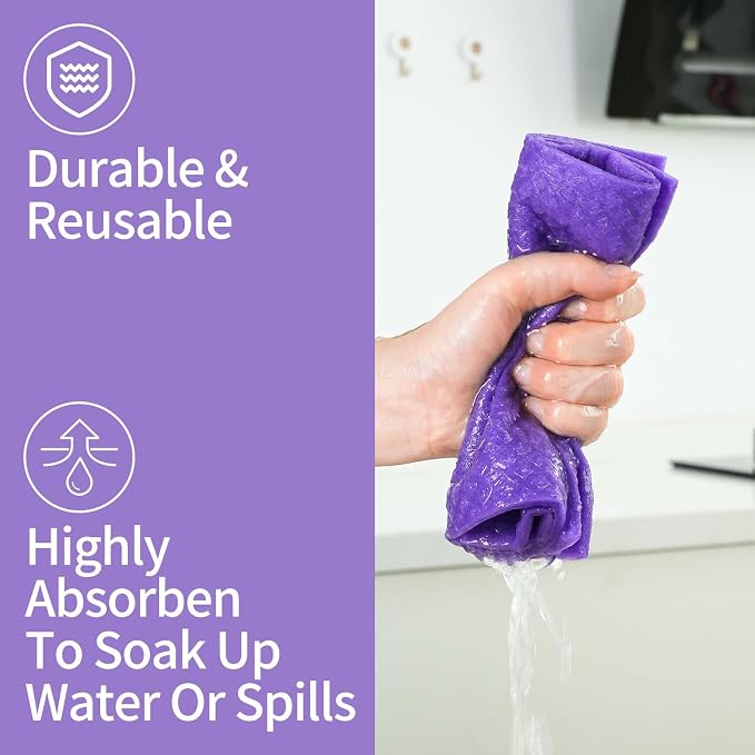 Swedish Dishcloths for Kitchen, 7x8 Inches, Eco-Friendly & Reusable, Super - Image 4