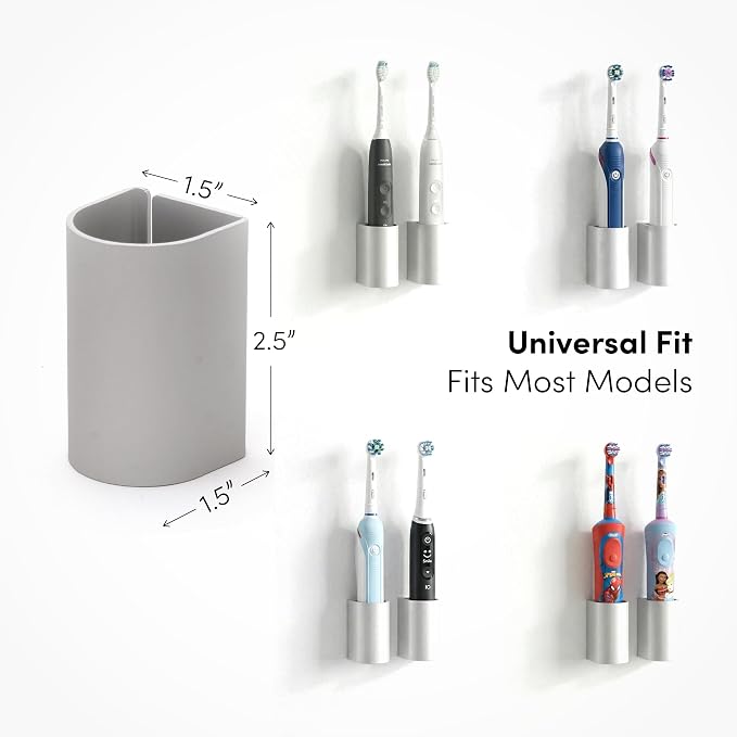 Aluminum Electric Toothbrush Holder – Wall Mount - Image 5