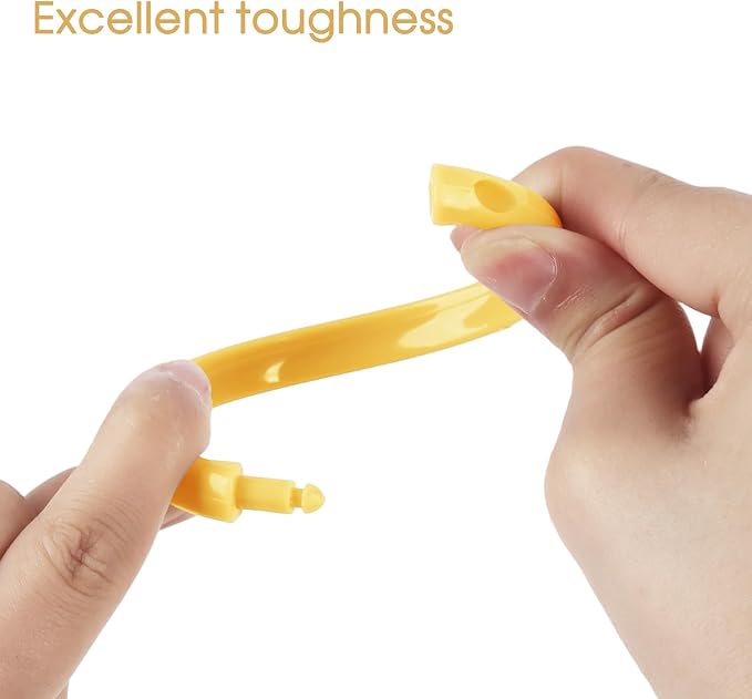 Yellow Shower Curtain Hooks - Image 2