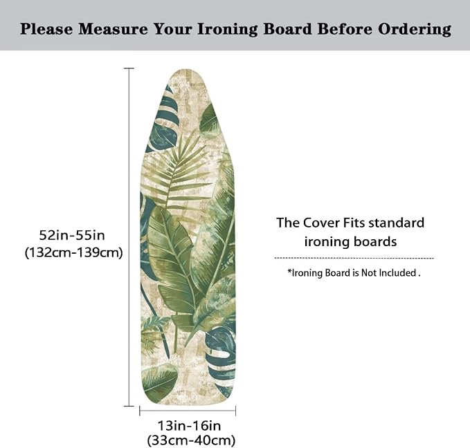 Tropical Palm Ironing Board Cover and Pad 15x54 Standard Size Ironing Board - Image 5