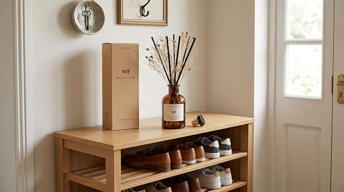 Flower Reed Diffuser Set Clean White Linen Scent - Image 5