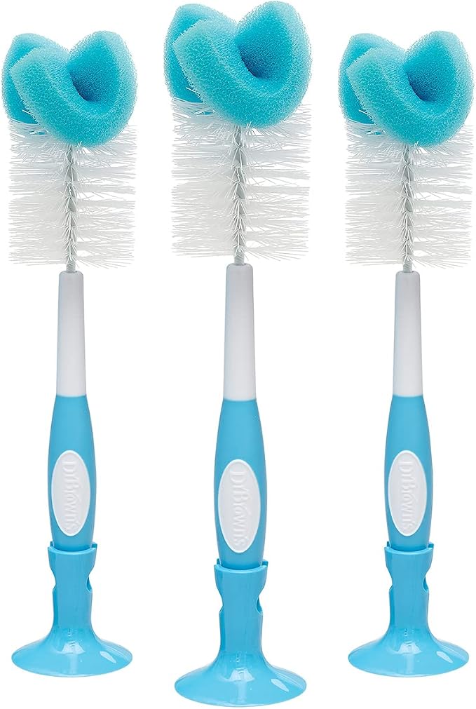 Dr. Brown's Reusable Sponge Baby Bottle Cleaning Brush - Image 2