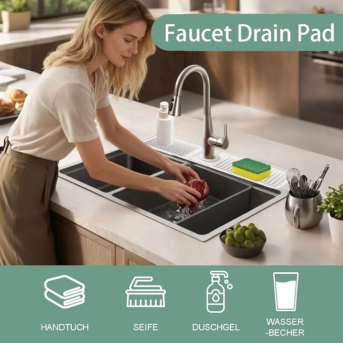 24 Inch Upgraded Draining Mat Folding faucet Mat - Image 6