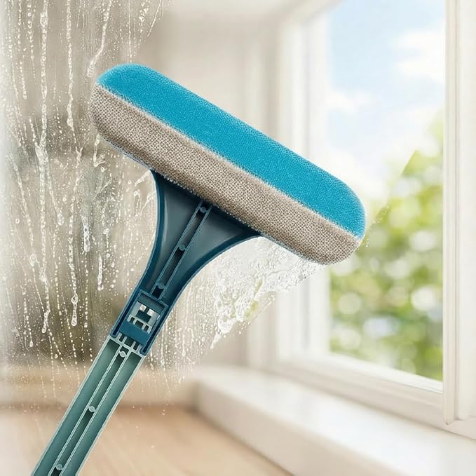 Window Screen Cleaning Brush, 2 in 1 Screen Cleaner Tool - Image 2