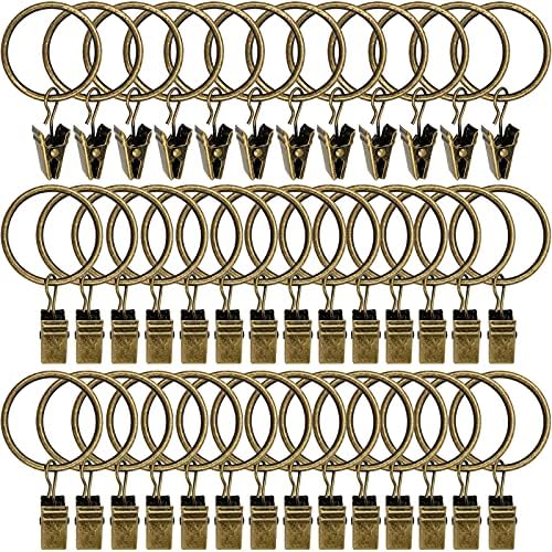 LLPJS 40 Pack Curtain Rings by LLPJSCurtainRingsClipHooks