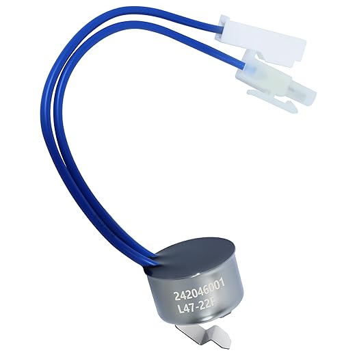 242046001 Refrigerator Defrost Thermostat for Electrolux Frigidaire Kenmore | Replaces 240386402, 1564839, AP4508400, AH2378768, EA2378768, PS2378768, L47-22F