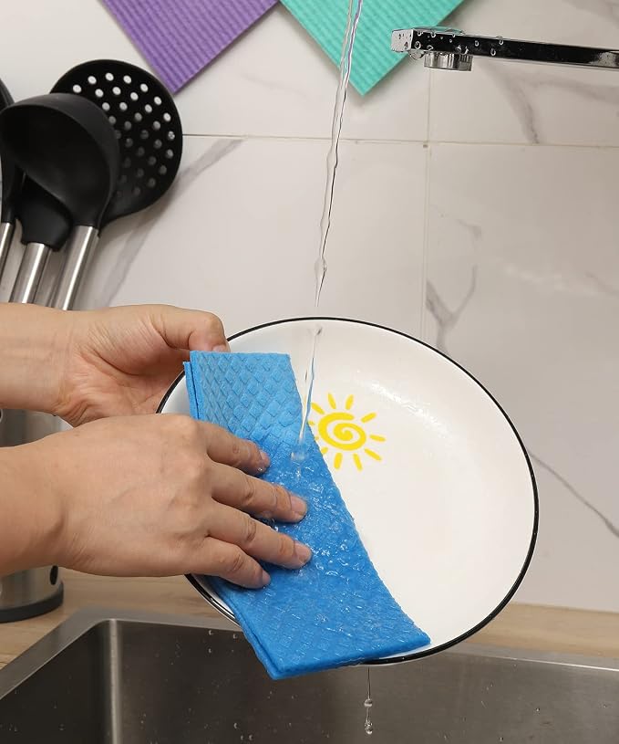 MoLKENE Swedish Dishcloths for Kitchen, 10 Pack Reusable Paper Towels, - Image 5