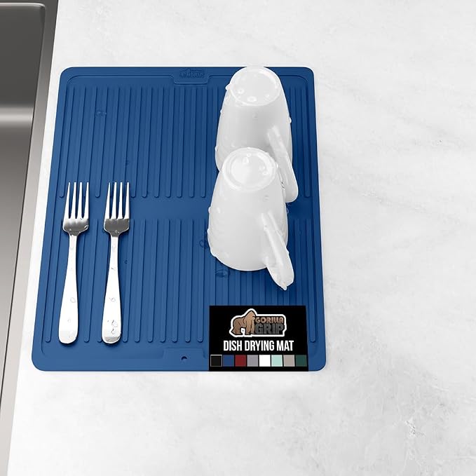 GORILLA GRIP 100% BPA-Free Patented Silicone Dish Drying Mat by Unknown
