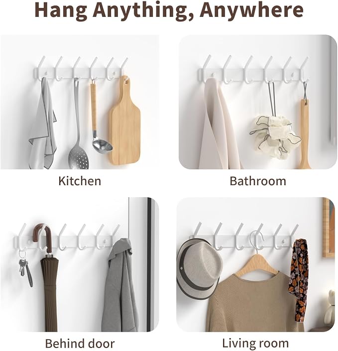 Coat Rack Wall Mount Hooks - Image 5