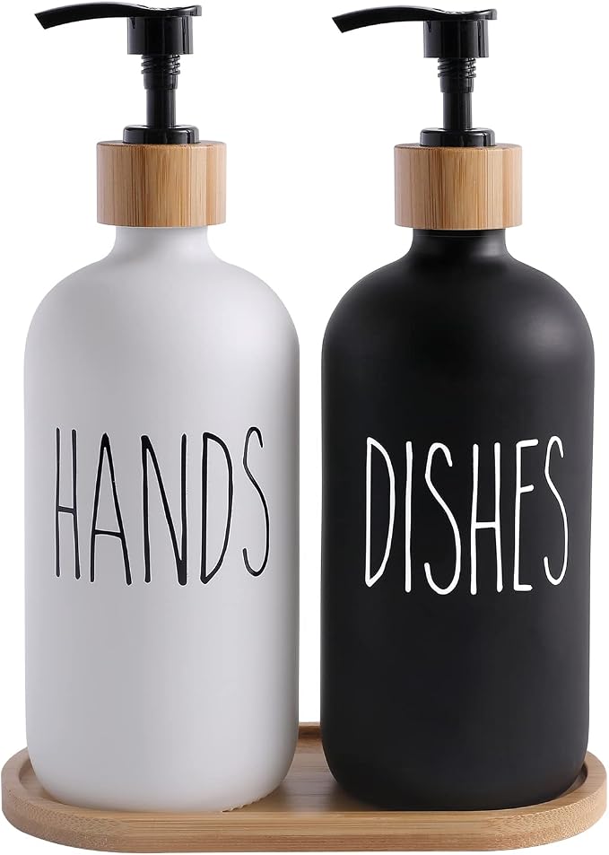 MOMEEMO Soap Dispenser Set, Suitable by MOMEEMO
